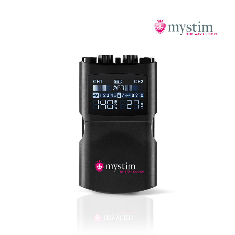 Mystim Tension Lover 2 – Elektrosex Powerbox met 2 kanalen en 7 programma’s-laced-up.nl