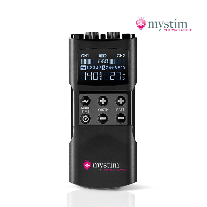 Mystim Tension Lover 2 – Elektrosex Powerbox met 2 kanalen en 7 programma’s-laced-up.nl