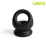 Brutus - Viceversa- Superzachte Siliconen Penis- en Scrotumring - Zwart-laced-up.nl