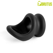 Brutus - Viceversa- Superzachte Siliconen Penis- en Scrotumring - Zwart-laced-up.nl