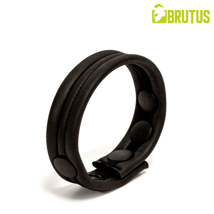 Brutus - Neopreen Cockstrap - Verstelbaar met drukknopen - Zwart-Laced-up.nl