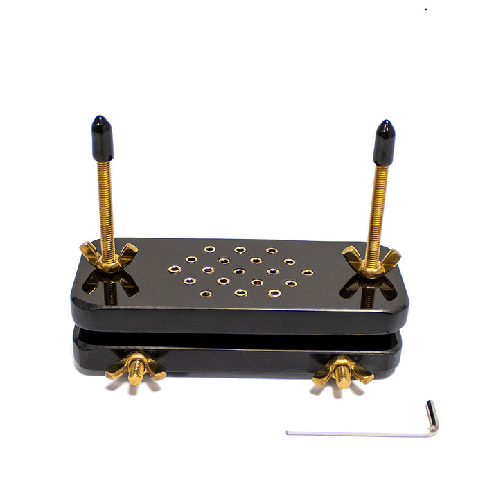 Black Label - Ball Crusher met Spikes - Zwart/Goud-Erotiekvoordeel.nl