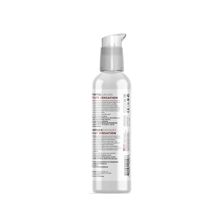 Swiss Navy - 4 in 1 Playful Flavors - Likbaar en Verwarmend Glijmiddel en Massage - Chocolate Sensation-Erotiekvoordeel.nl