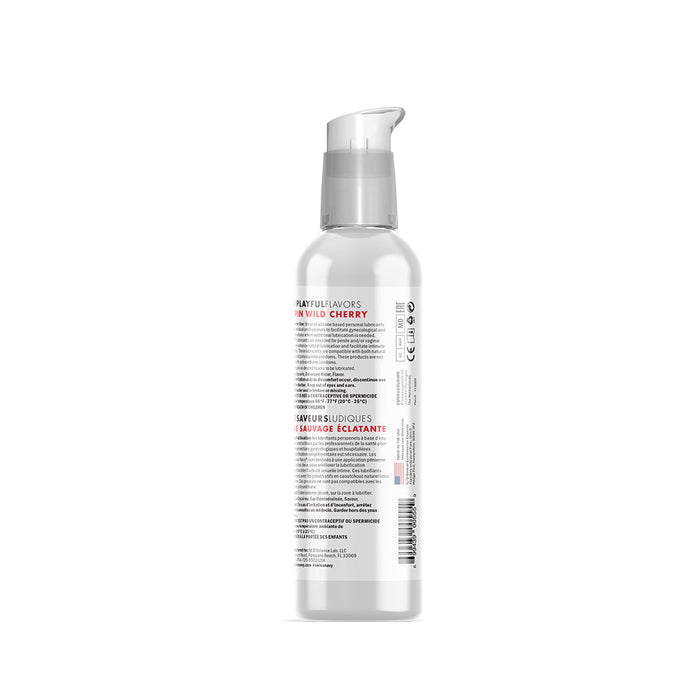 Swiss Navy - 4 in 1 Playful Flavors - Likbaar en Verwarmend Glijmiddel en Massage - Poppin Wild Cherry-Erotiekvoordeel.nl