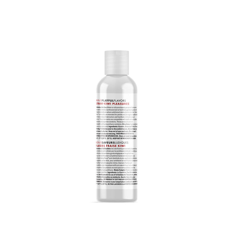 Swiss Navy - 4 in 1 Playful Flavors - Likbaar en Verwarmend Glijmiddel en Massage - Strawberry Kiwi Pleasure-laced-up.nl