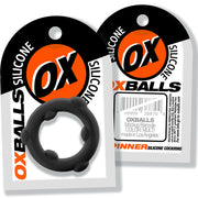 Oxballs - Spinner - Siliconen Cockring - Zwart-laced-up.nl