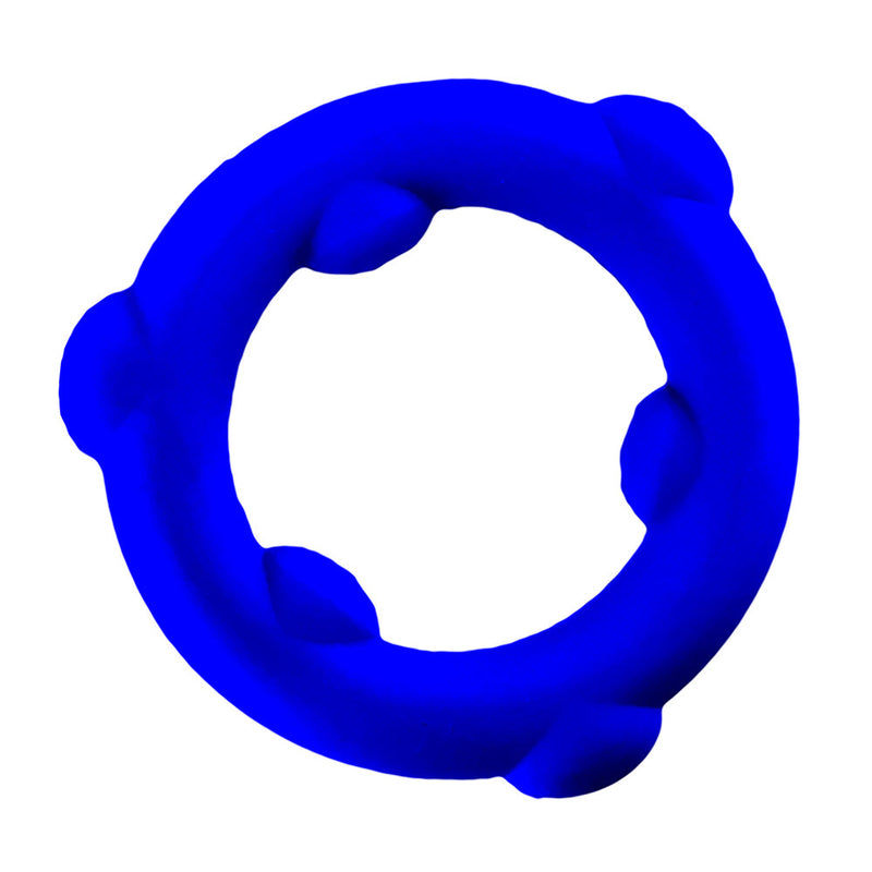 Oxballs - Spinner - Siliconen Cockring - Blauw-laced-up.nl