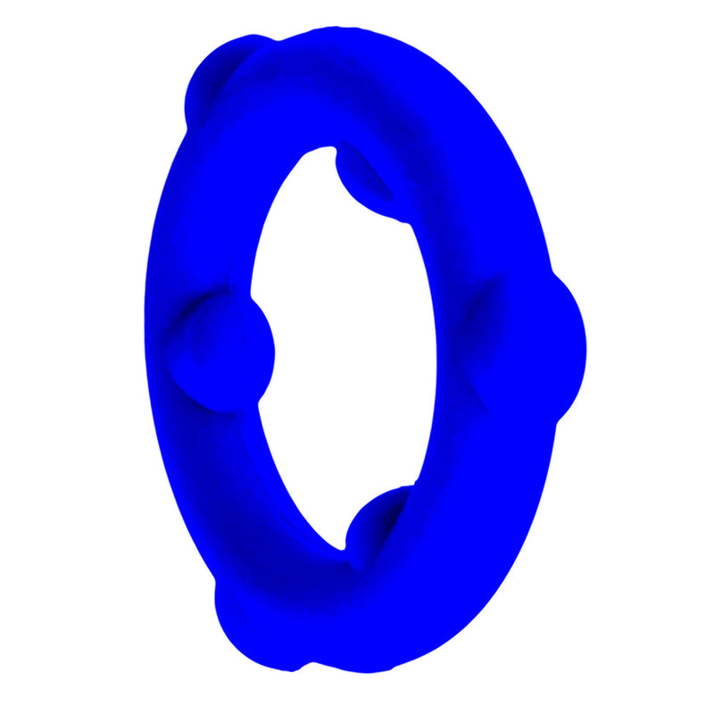 Oxballs - Spinner - Siliconen Cockring - Blauw-laced-up.nl