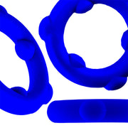 Oxballs - Spinner - Siliconen Cockring - Blauw-laced-up.nl