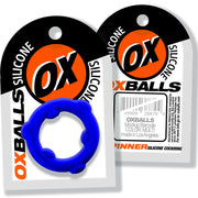 Oxballs - Spinner - Siliconen Cockring - Blauw-laced-up.nl