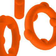 Oxballs - Spinner - Siliconen Cockring - Oranje-laced-up.nl