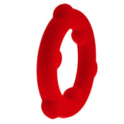 Oxballs - Spinner - Siliconen Cockring - Rood-laced-up.nl