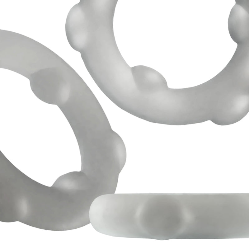 Oxballs - Spinner - Siliconen Cockring - Transparant-laced-up.nl