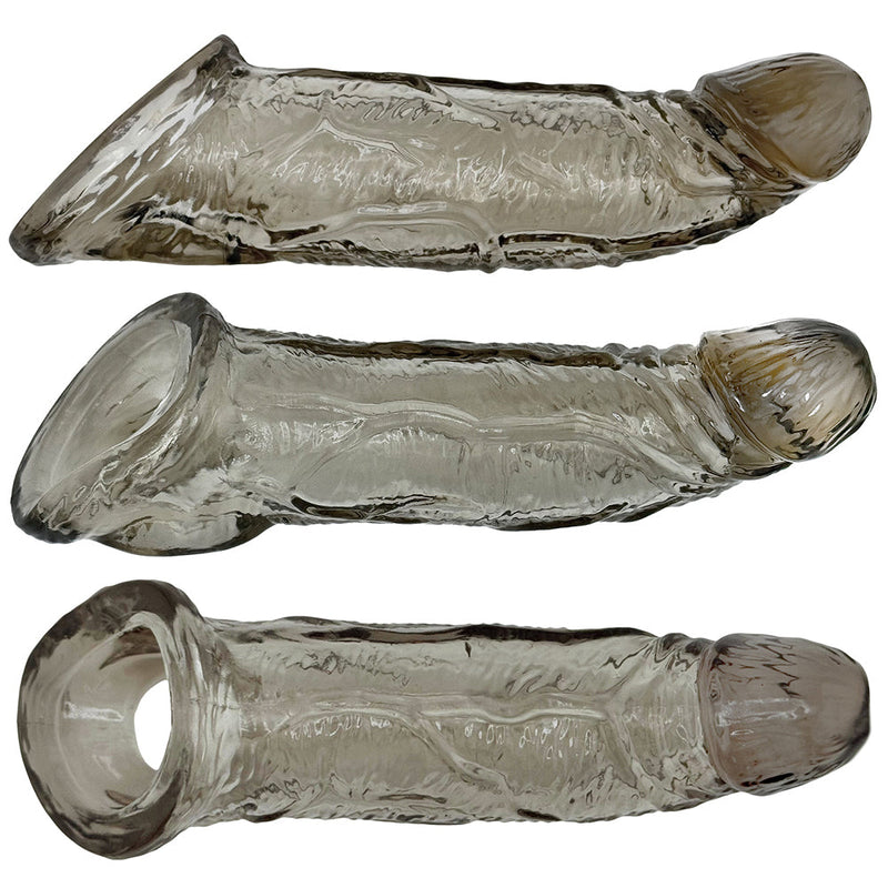 Oxballs - Coach - Penis Sleeve - Siliconen/TPR - Rookgrijs-laced-up.nl