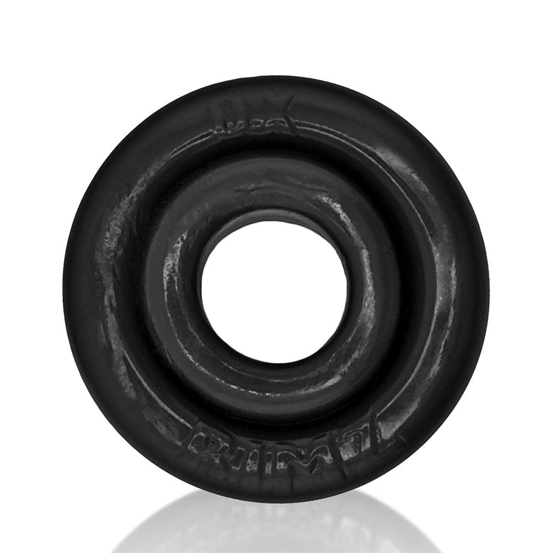 Oxballs - Rimz Softlips - Siliconen/TPR Cockring - Zwart-laced-up.nl