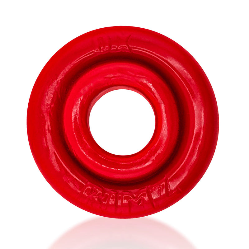 Oxballs - Rimz Softlips - Siliconen/TPR Cockring - Rood-laced-up.nl