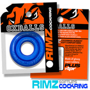 Oxballs - Rimz Softlips - Siliconen/TPR Cockring - Blauw-laced-up.nl