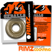 Oxballs - Rimz Softlips - Siliconen/TPR Cockring - Rookgrijs-laced-up.nl