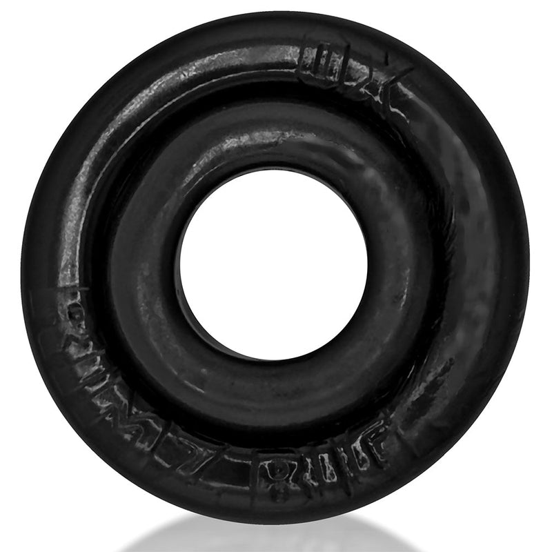 Oxballs - Rimz Big Softlips - Siliconen/TPR Cockring - Zwart-laced-up.nl