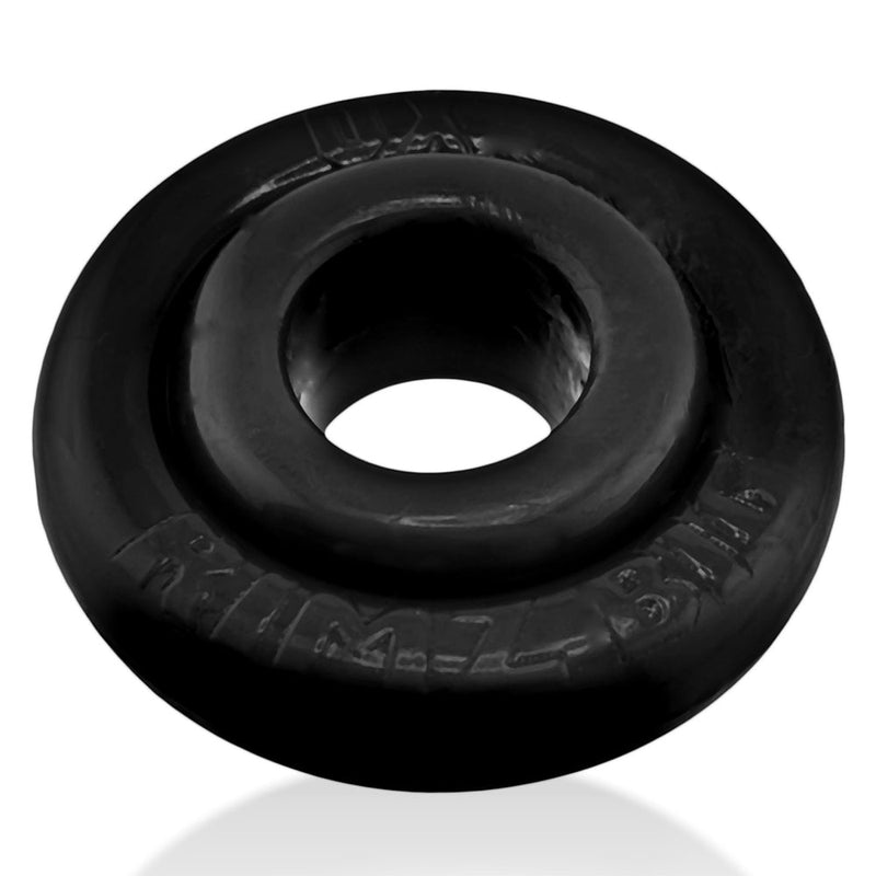 Oxballs - Rimz Big Softlips - Siliconen/TPR Cockring - Zwart-laced-up.nl