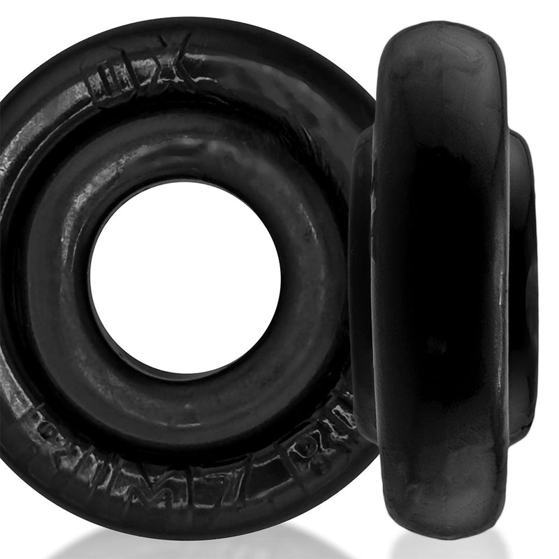 Oxballs - Rimz Big Softlips - Siliconen/TPR Cockring - Zwart-Erotiekvoordeel.nl