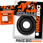 Oxballs - Rimz Big Softlips - Siliconen/TPR Cockring - Zwart-laced-up.nl