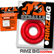 Oxballs - Rimz Big Softlips - Siliconen/TPR Cockring - Rood-laced-up.nl