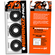 Oxballs - Rimringz - Multisize Pack 3 stuks - Zwart-laced-up.nl
