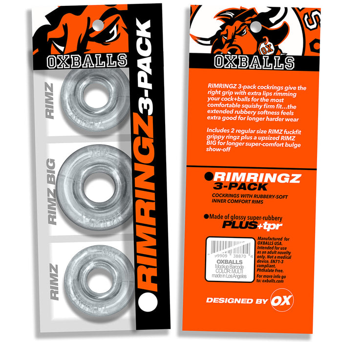 Oxballs - Rimringz - Multisize Pack 3 stuks - Transparant-Erotiekvoordeel.nl