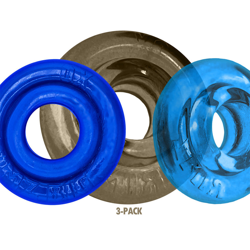 Oxballs - Rimringz - Multisize Pack 3 stuks - Cool Blues - Blauw/Transparant-laced-up.nl