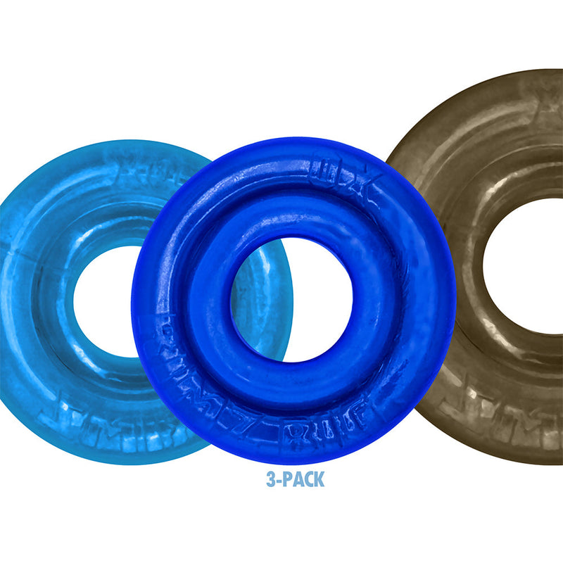 Oxballs - Rimringz - Multisize Pack 3 stuks - Cool Blues - Blauw/Transparant-laced-up.nl