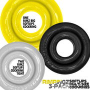 Oxballs - Rimringz - Multisize Pack 3 stuks - Shockwave - Geel/Transparant/Zwart-laced-up.nl