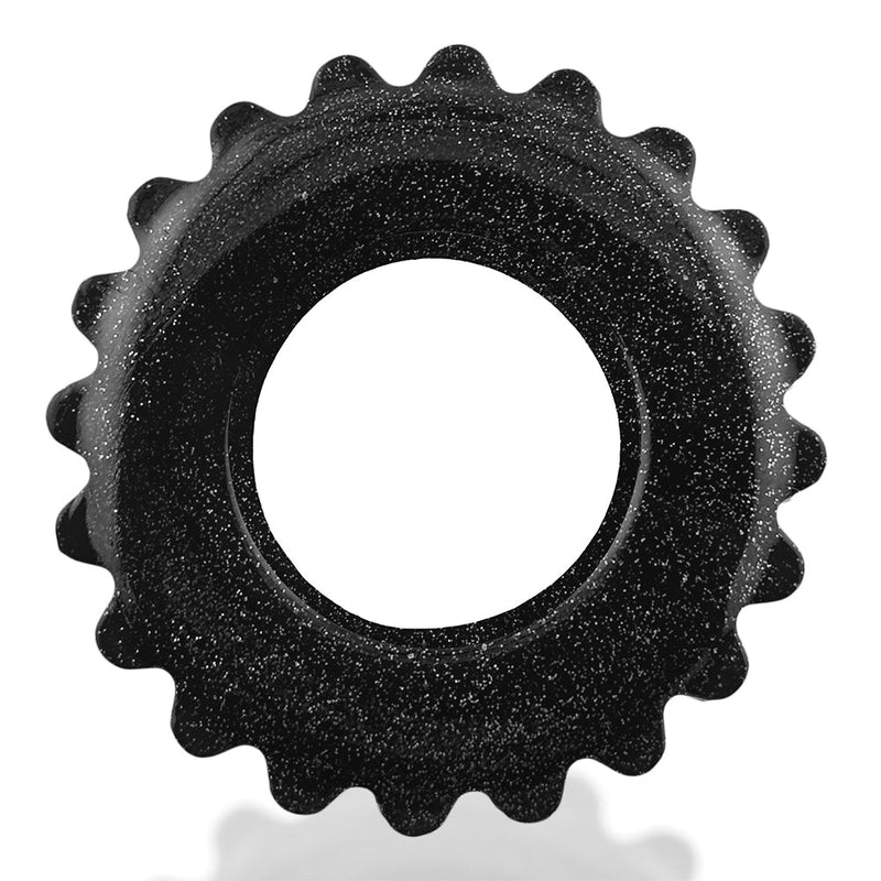 Oxballs - Plushy - Cockring – Black Mica-laced-up.nl