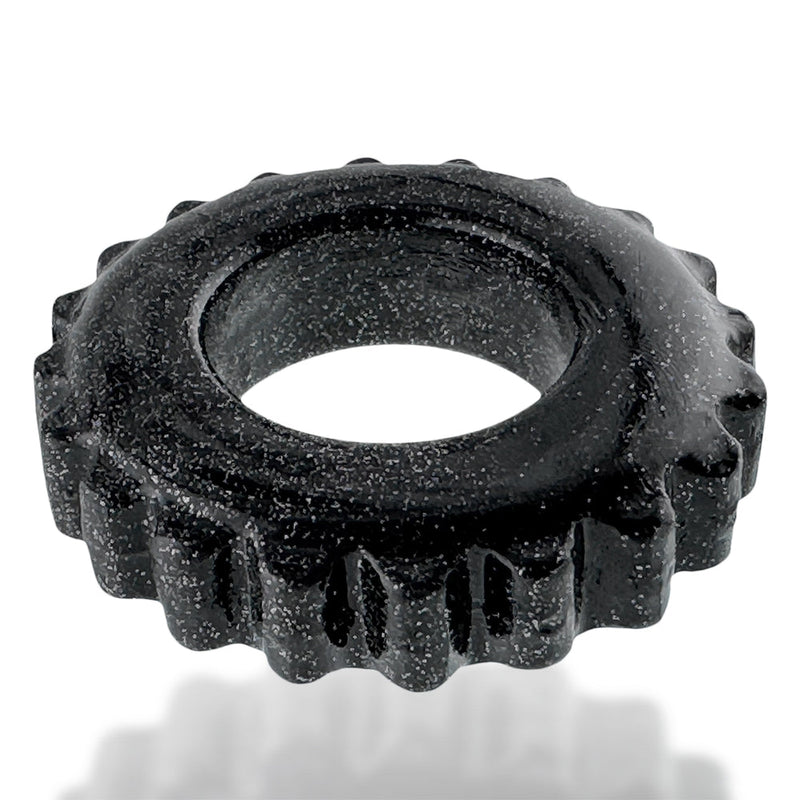 Oxballs - Plushy - Cockring – Black Mica-laced-up.nl