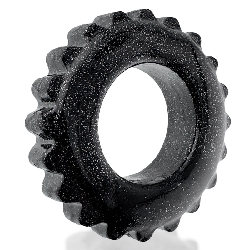 Oxballs - Plushy - Cockring – Black Mica-laced-up.nl
