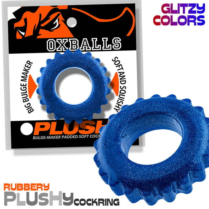 Oxballs - Plushy - Cockring – Blue Fire-laced-up.nl