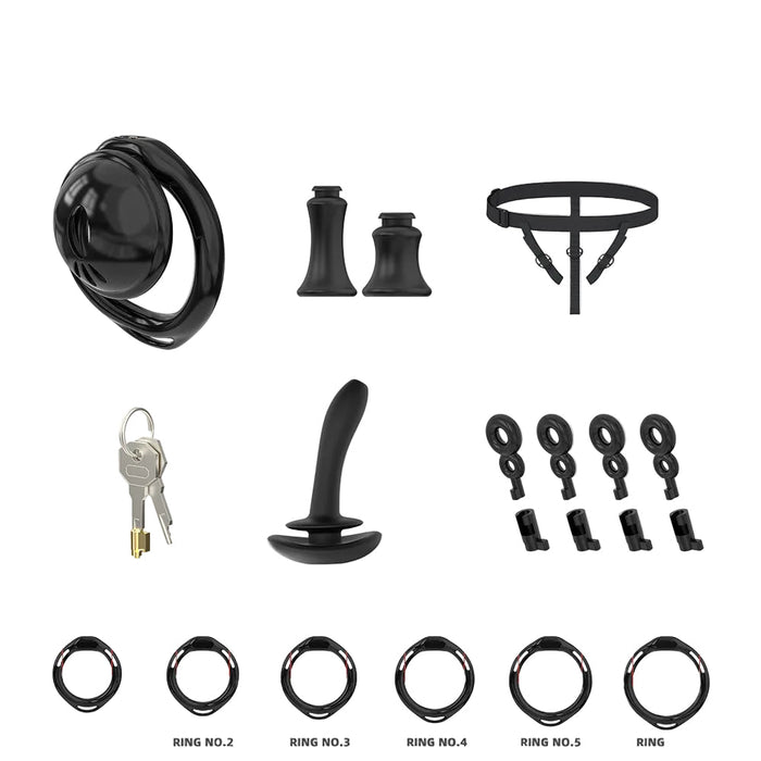 Cellmate - Nero - Peniskooi voor Sissification - Zwart-Erotiekvoordeel.nl