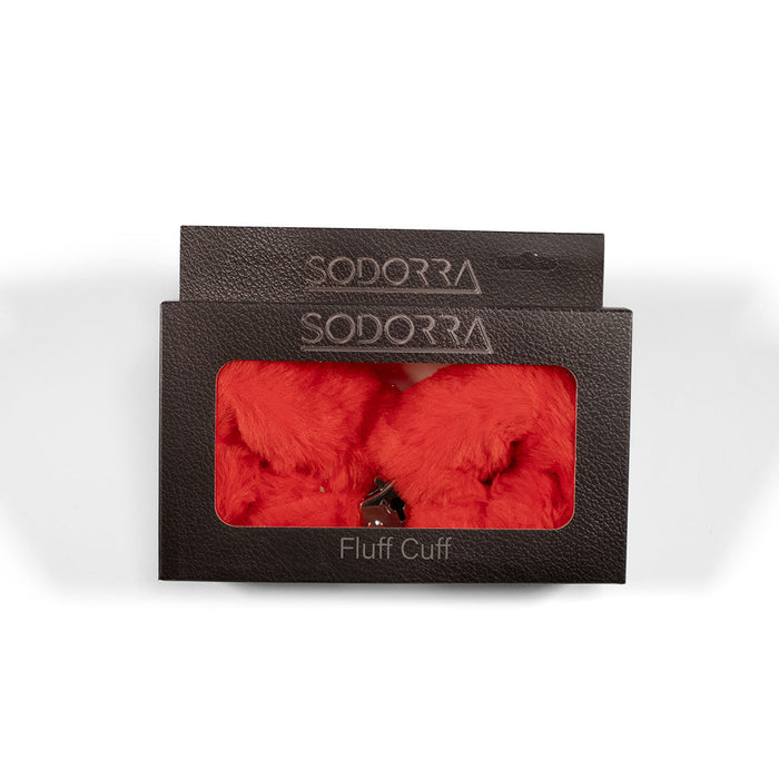 Sodorra - Politiehandboeien met Rood Bont-Erotiekvoordeel.nl