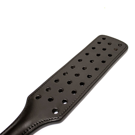 Brutus - Lederen Paddle met Gaten - Zwart-Erotiekvoordeel.nl