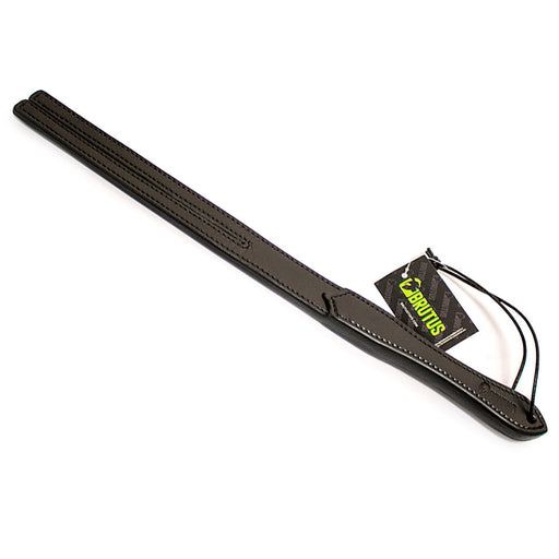 Brutus - Two Finger I - Zweep met Dubbele Zware Lederen Slappers - Zwart-Erotiekvoordeel.nl