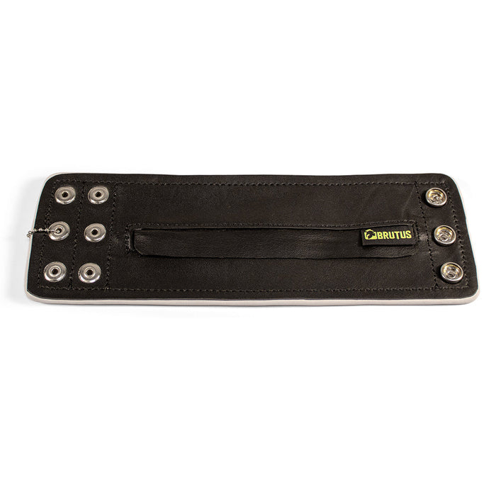 Brutus - Lederen Polsportemonnee met Rits - Zwart/Wit-Erotiekvoordeel.nl