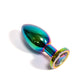 Black Label - Metalen Buttplug met Siersteen - Rainbow-Erotiekvoordeel.nl