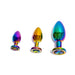 Black Label - Metalen Buttplug met Siersteen - Rainbow-Erotiekvoordeel.nl