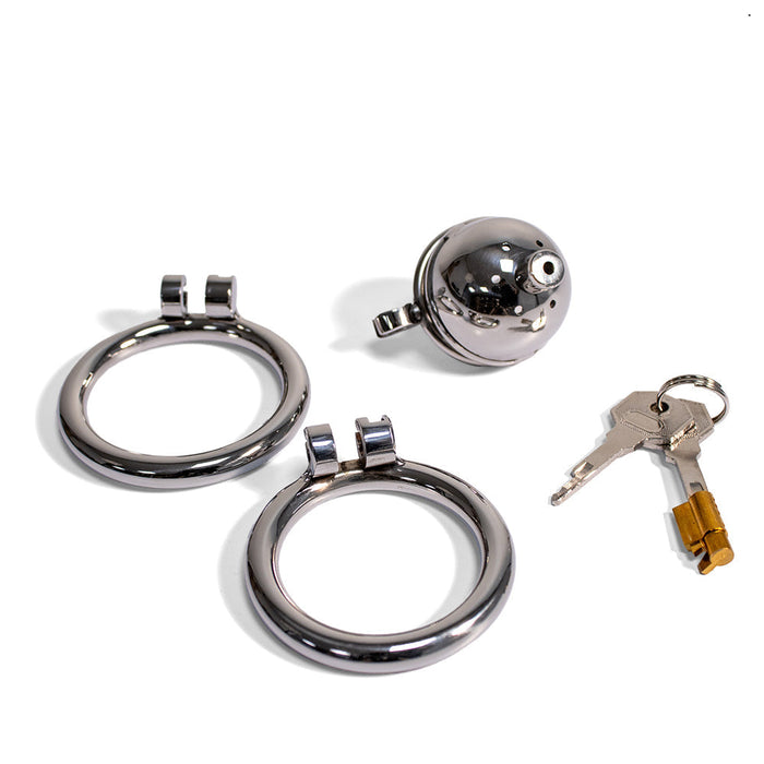 Black Label - The Knob Dome - Kuisheidskooi met Penisplug - Voor Kleine Penis - RVS-Erotiekvoordeel.nl