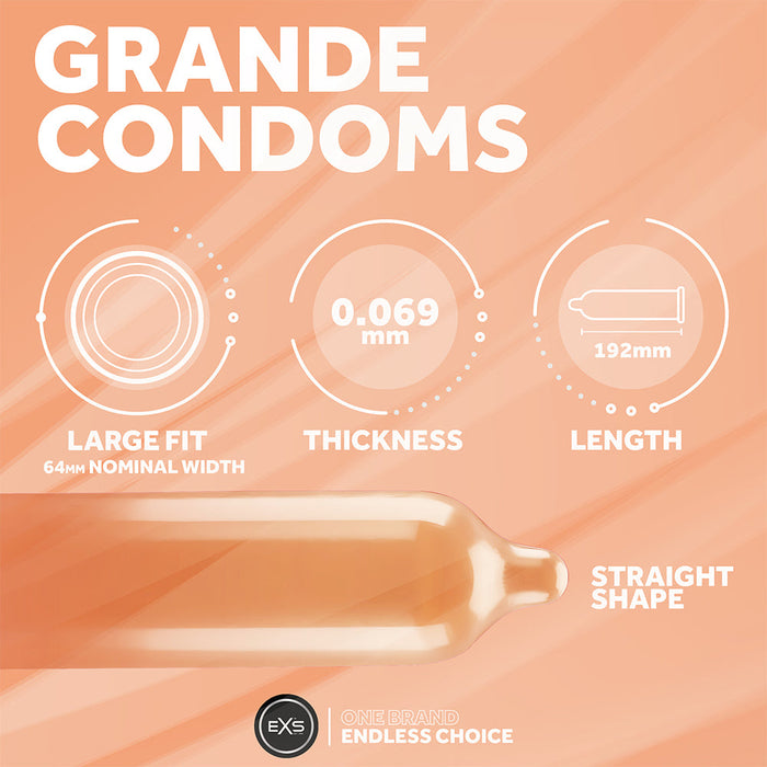 EXS Grande Condoms - Diameter 64 mm-Erotiekvoordeel.nl