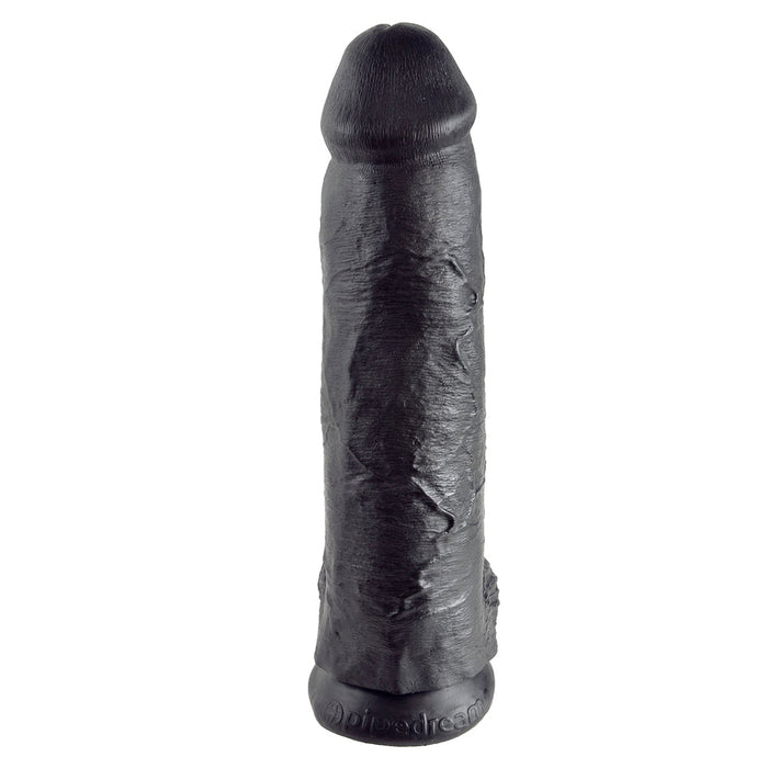Pipedream King Cock - Zwarte Dildo met Scrotum - 30 cm - Zwart-Erotiekvoordeel.nl