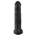 Pipedream King Cock - Zwarte Dildo met Scrotum - 38 cm - Zwart-Erotiekvoordeel.nl