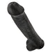 Pipedream King Cock - Zwarte Dildo met Scrotum - 38 cm - Zwart-Erotiekvoordeel.nl