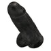 Pipedream King Cock - Zwarte Extra Dikke Dildo met Scrotum - 23 cm - Zwart-Erotiekvoordeel.nl