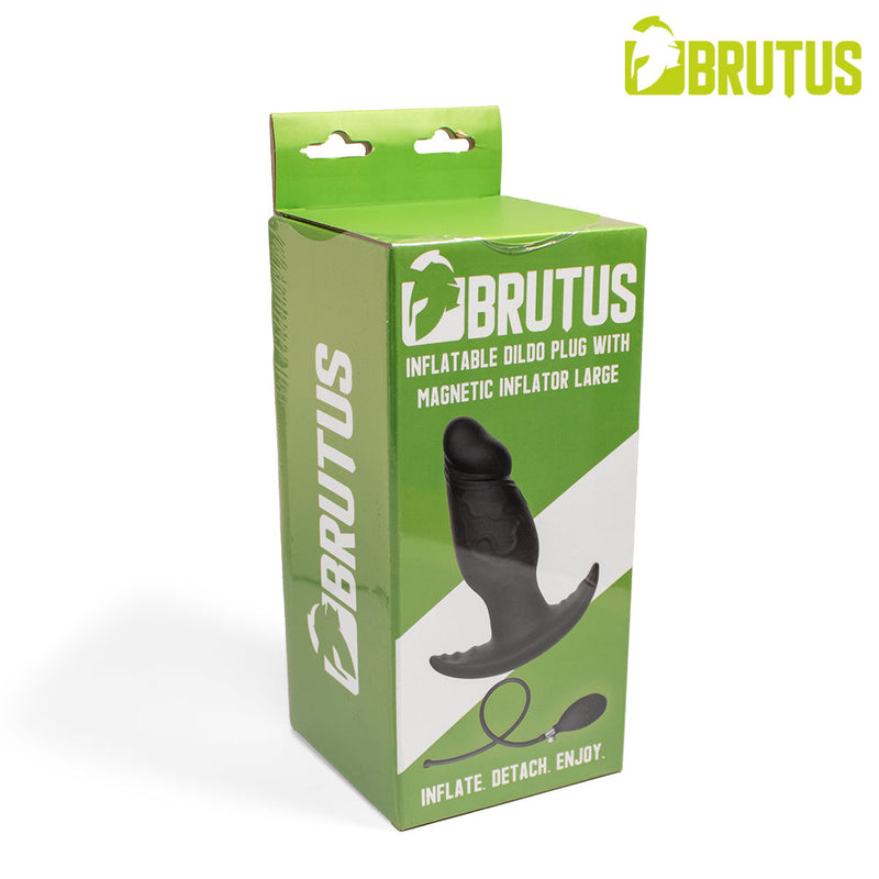 BRUTUS - Opblaasbare Dildo Buttplug met Magnetische Pomp-Erotiekvoordeel.nl